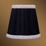 Абажур Bohemia Ivele SH12A черный с бело-золотой каймой