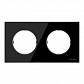 Рамка 2-постовая ABB Sky Moon стекло чёрное 2CLA867200A3101 - фото №1