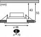 Встраиваемый светодиодный светильник Paulmann EBL Led Rund 3937 - фото №4