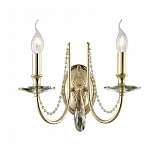 Бра Crystal Lux Victoria AP2 Gold/Amber