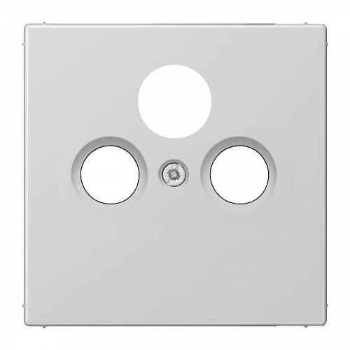 Накладка TV-SAT-FM розетки Jung LS 990 светло-серая LS990SATLG