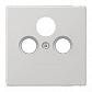 Накладка TV-SAT-FM розетки Jung LS 990 светло-серая LS990SATLG - фото №1
