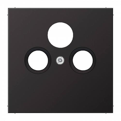 Накладка TV-SAT-FM розетки Jung LS 990 dark AL2990SATD