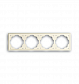 Рамка 4-постовая ABB Impuls слоновая кость 2CKA001754A4315 - фото №1