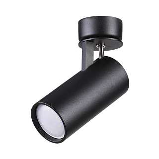 Споты с одним плафоном черного цвета