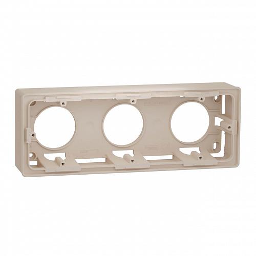 Коробка трехмодульная для открытой установки Schneider Electric Unica New NU800644