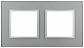 Рамка 2-постовая ЭРА Elegance 14-5102-03 Б0034490 - фото №1