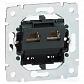 Розетка телефонная 2хRJ11 Legrand Galea Life 775939 - фото №1