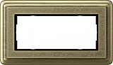 Рамка 2-модульная Gira ClassiX Art бронза 1002661