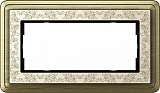 Рамка 2-модульная Gira ClassiX Art бронза/кремовый 1002663