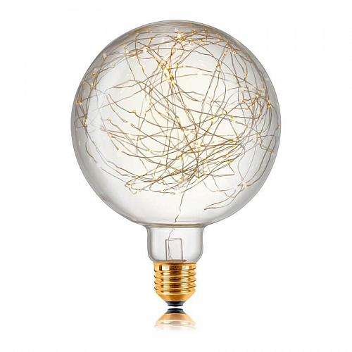 Лампа светодиодная филаментная E27 5W 2700K прозрачная 057172