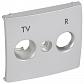 Лицевая панель Legrand Valena розетки TV-R алюминий 770142 - фото №1