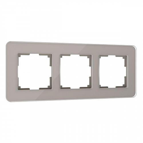 Рамка Werkel Elite на 3 поста дымчатый W0032417 4690389180750