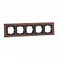 Рамка 5-постовая Mono Electric Style орех 107-510000-164 - фото №1