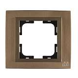 Рамка 1-постовая Mono Electric Chrome бронза 106-430000-160