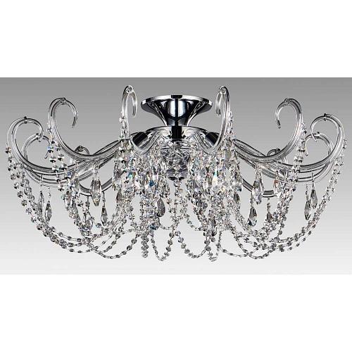 Потолочная люстра Crystal Lux Imperia PL6 Chrome/Transparente