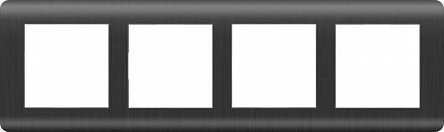 Рамка Werkel Stream на 4 поста графит WL12-Frame-04 4690389145452