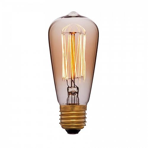 Лампа накаливания E14 25W золотая 053-587