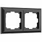 Рамка Werkel Fiore на 2 поста черный W0022208 4690389160370 - фото №1