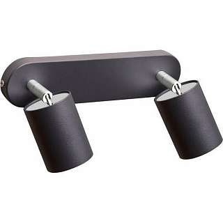 Споты с двумя плафонами графитового цвета