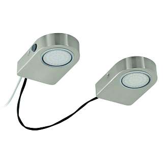 Мебельные светильники матово-никелерованные