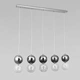 Подвесной светильник Eurosvet Selisa 50091/5 хром/дымчатый