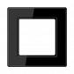 Рамка 1-постовая Jung A creation черная AC581SW - фото №1