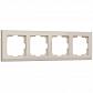 Рамка на 4 поста Werkel Stark слоновая кость W0041803 4690389161896 - фото №1