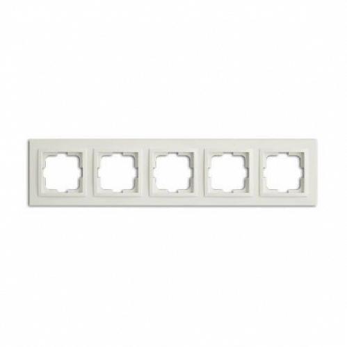 Рамка 5-постовая Mono Electric Despina жемчуг 102-250000-164