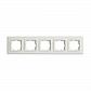 Рамка 5-постовая Mono Electric Despina жемчуг 102-250000-164 - фото №1