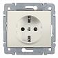 Розетка 2К+3 Legrand Galea Life 16A 250V с/з со шторками автоматические клеммы перламутр 771563 - фото №1