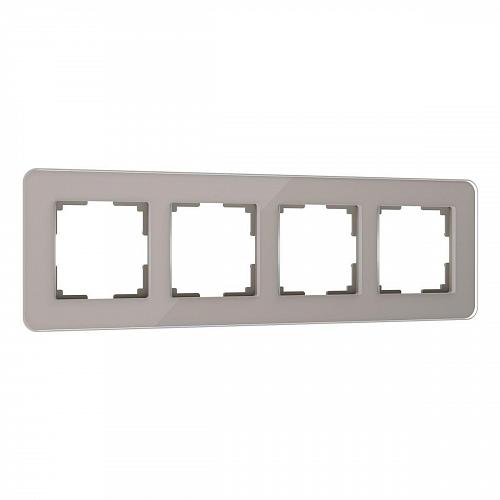 Рамка Werkel Elite на 4 поста дымчатый W0042417 4690389180798