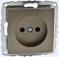 Розетка 2К Mono Electric Despina/ Larissa 16A 250V винтовое подключение бронза 500-002322-116 - фото №1