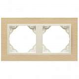 Рамка 2-постовая Efapel Logus 90 Arbore бук/жемчуг 90920 TFP
