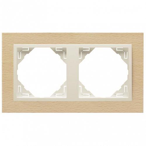 Рамка 2-постовая Efapel Logus 90 Arbore бук/жемчуг 90920 TFP