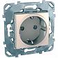 Розетка Schneider Electric Unica с/з без шторок 16A 250V MGU5.036.25ZD - фото №1