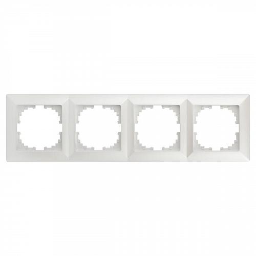 Рамка 4-постовая ЭРА Intro Solo перламутровый 4-504-06 Б0053997