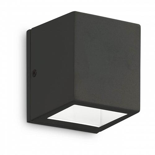 Уличный настенный светильник Ideal Lux Twin AP1 Small Nero