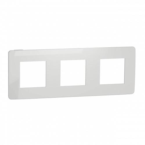 Рамка 3-постовая Schneider Electric Unica New NU280618