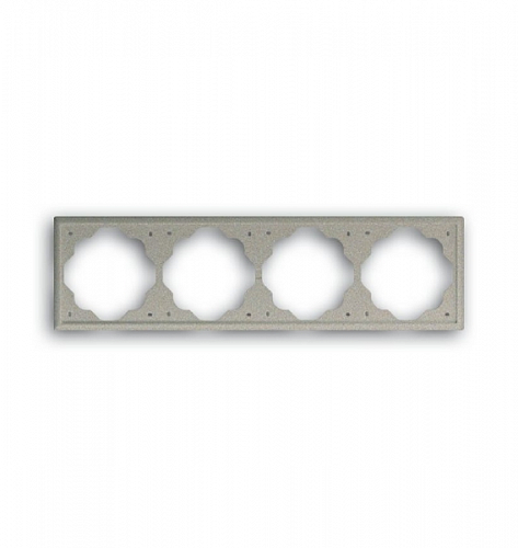 Рамка 4-постовая ABB Impuls шампань-металлик 2CKA001754A4223