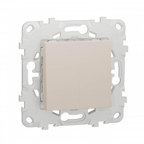 Переключатель двухклавишный Schneider Electric Unica New NU521344