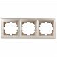 Рамка 3-постовая ЭРА Intro Solo шампань 4-503-04 Б0043420 - фото №1