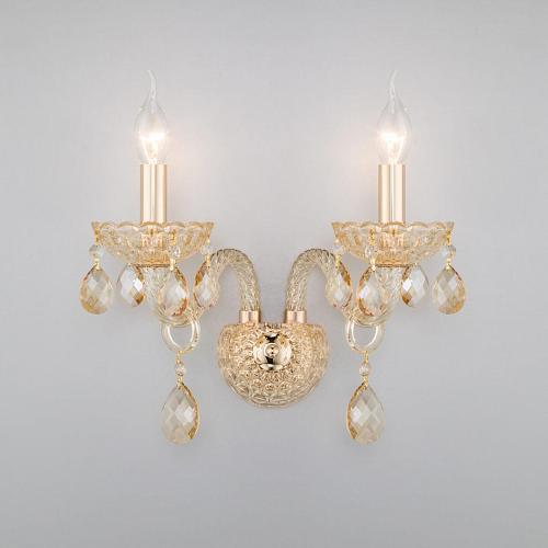 Бра Eurosvet 10097/2 золото/тонированный хрусталь Strotskis