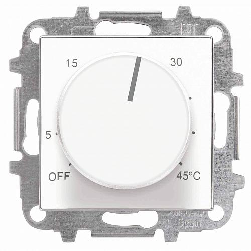 Терморегулятор теплого пола ABB Sky с выносным датчиком альпийский белый 2CLA814090A1001