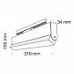 Трековый светодиодный светильник для магнитного шинопровода Maytoni Track lamps TR013-2-20W4K-B - фото №3