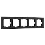 Рамка Werkel Hammer на 5 постов черный W0052408 4690389163579