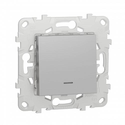Переключатель одноклавишный с подсветкой Schneider Electric Unica New NU520330N