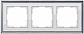 Рамка Werkel Palacio на 3 поста хром/белый WL17-Frame-03 4690389108112 - фото №1