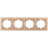 Рамка 4-постовая ЭРА Intro Solo дерево 4-504-11 Б0043430