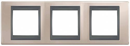 Рамка 3-постовая Schneider Electric Unica Top MGU66.006.296